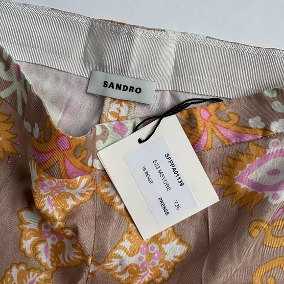 Sandro paisley-print flared trousers - Picture 3 of 8